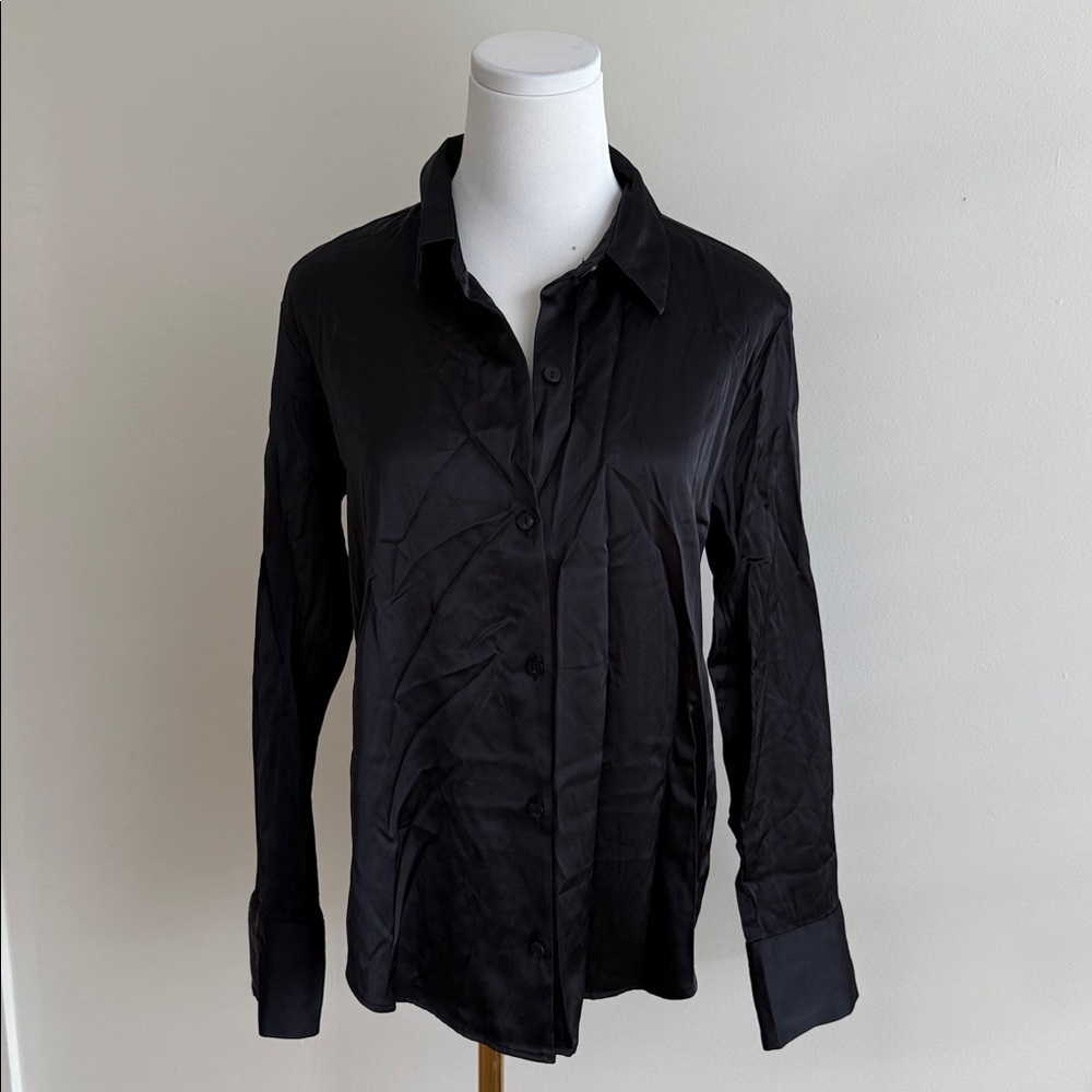 Abercrombie & Fitch Black Button Down Shirt